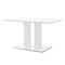 Armen Living Amanda 3 Piece White Rectangular Dining Set SETAMDI3WH - alternate 2